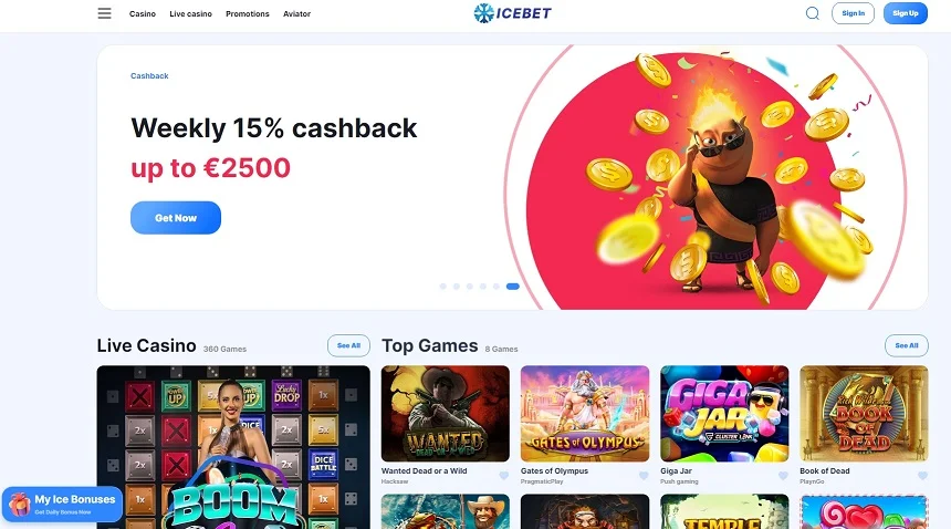 Icebet Casino: Ice Casino DE für Spieler aus Deutschland